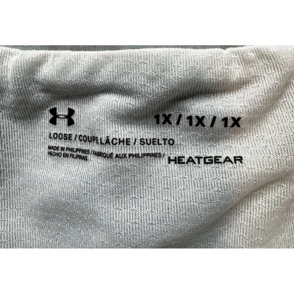 Under Armour Women’s Plus Size 1X Lined Athletic Gym Shorts Baby Blue Logo EUC - Picture 3 of 8